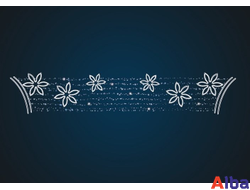 Перетяжка уличная Цветочная поляна