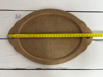 Сухарница Овал 200*300 мм поднос заготовка из мдф для росписи и декупажа
