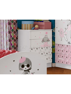 Комод "Юниор-2 Мальвина" Миф