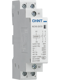 Контактор модульный NCH8-25/20 25А 2НО АС220/230В 50Гц (CHINT)