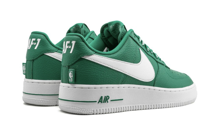 Nike Air Force 1 Low White Green (Белые) Арт 20 сбоку