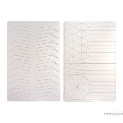 Коврик двусторонний Фигуры/Брови 22*15см