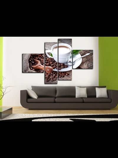 Модульная картина &quot;Кофе с молоком&quot;