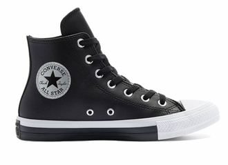 Кеды Converse Chuck Taylor All Star кожаные черные высокие