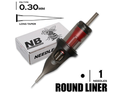 1 RLLT/0.30 - Round Liner Long Taper "BEE NEEDLE"
