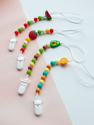 Мини-держатель для пустышки Апельсин