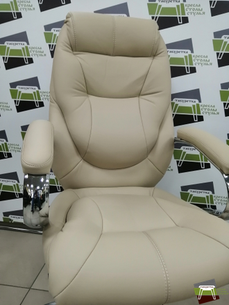 Кресло CH-153 Аляска В хром ХДП МБ Ср S-0414 (темно-бежевый) UTFC