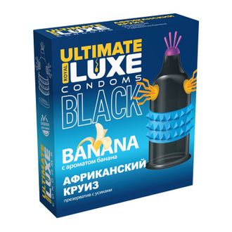 ПРЕЗЕРВАТИВ LUXE BLACK ULTIMATE АФРИКАНСКИЙ КРУИЗ (БАНАН) 1 штука