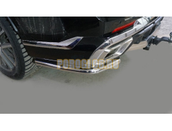 Защита задняя (уголки) 42,4 мм ТСС для GAC GS8 2023-/GAC GS8 Hybrid 2023-