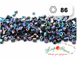 TOHO HEXAGON 86 Metallic Rainbow Iris