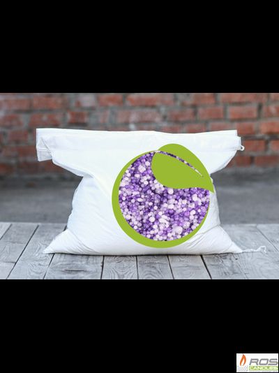 Насыпные свечи RosCandles цветной микс: сиреневые "Сиреневый" + белые "Бизнес" - мешок 10 кг