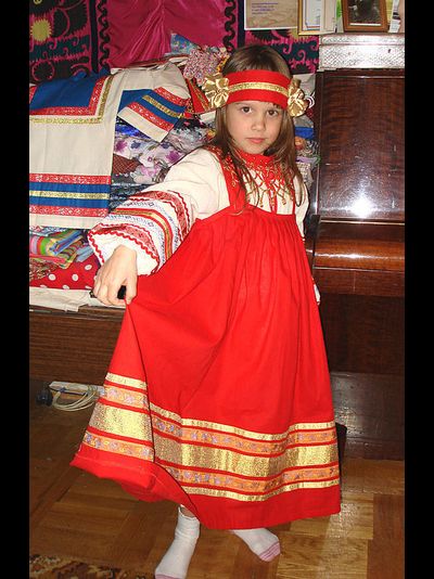 Русский народный костюм для девочки