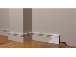 Напольный плинтус Decor-Dizayn DD717, для покраски, влагостойкий, ударопрочный, 2 метра