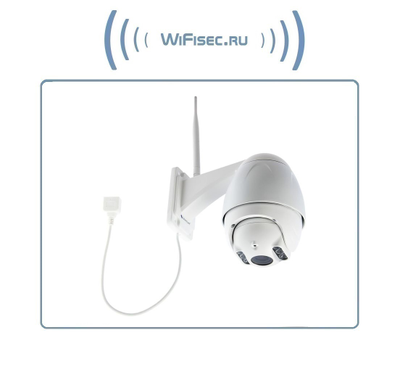 VStarcam C8833WIP-x4 (C8834-x4) уличная поворотная WiFi/LAN видеокамера с DVR. Full  HD (zoom 4-x) до - 25 град.С.