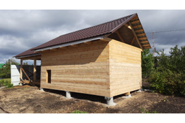 Баня 6-4+ веранда 3-6. Уральская Венеция