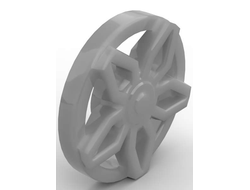 Wheel Cover 5 Spoke Framed - for Wheel 18976, Flat Silver (29117b / 6172403)