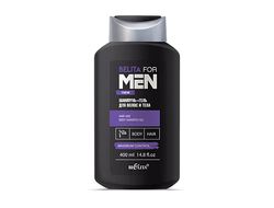 Шампунь-Гель для волос и тела, 400 мл BELITA  FOR MEN
