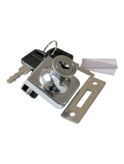 Замок LOCK.407.CR, стекло, 1 дверь (хром)