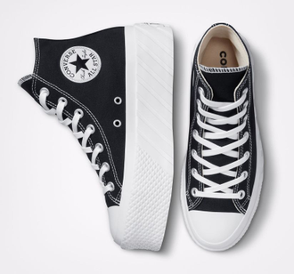 Converse platform total black on sale
