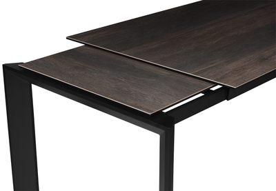 LARS черный /керамика темный дуб 140(+70)х90