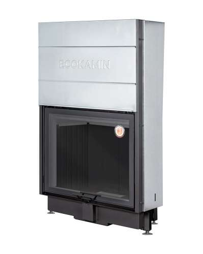 Каминная топка Вега 1000 M/МВ белый/черный шамот принтинг, Экокамин (Россия)