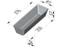 Хлебная форма  275 х 85 х 55 мм