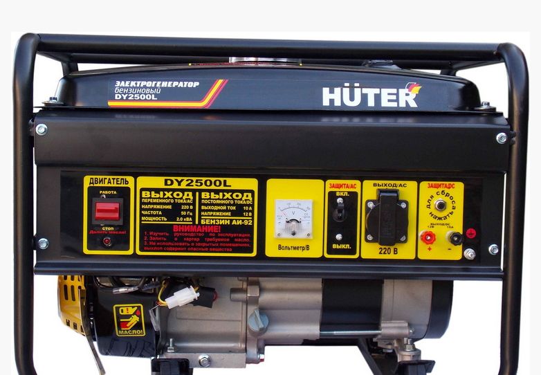 Лицевая панель бензогенератора HUTER DY2500L