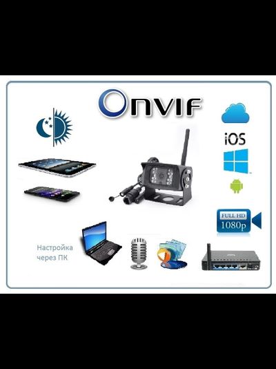 Уличная WiFi/LAN телекамера, с аудио каналом и встроенным видеорегистратором Full HD 5MP (-30) (CamHi )