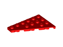 Wedge, Plate 6 x 4 Left, Red (48208 / 6258212 / 6439463)