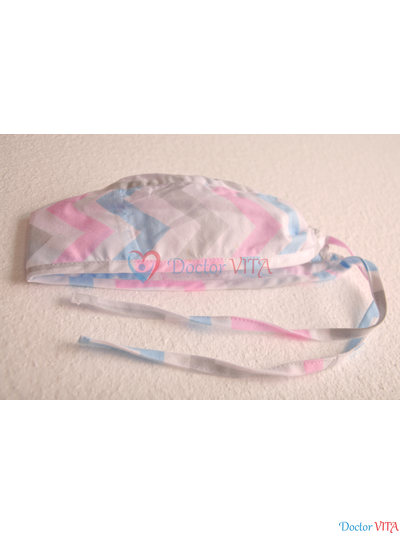 Медицинская шапочка "Цветной Зиг-Заг"