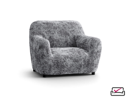 Чехол на кресло Верона Мозаика серый. ЗАЩИТА ДЛЯ МЯГКОЙ МЕБЕЛИ ОТ ЖИВОТНЫХ. ИТАЛИЯ