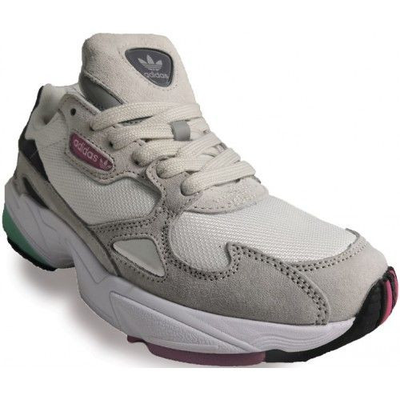 Adidas Falcon (серые с розовым/зеленым)