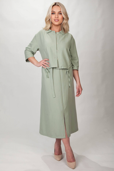 Жакет 4387 _ Юбка 179 мята