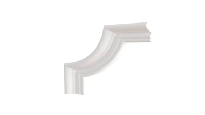 Угловой элемент DECOR-DIZAYN C1-DD608 к молдингу DD608, из дюрополимера, под покраску, 4шт