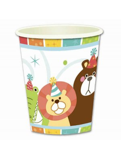 Стаканы бумажные Веселый зоопарк 250мл 6шт
