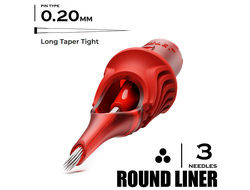 3 LLT-T / 0,20mm -  Round Liner Long Taper Tight - CARTEL