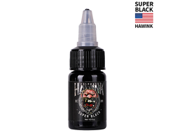 (УЦЕНКА) Super Black Hawink Tattoo ink 1/2 OZ
