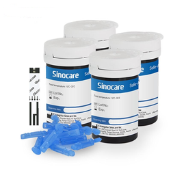 Тест-полоски и ланцеты для глюкометра SINOCARE 100 шт