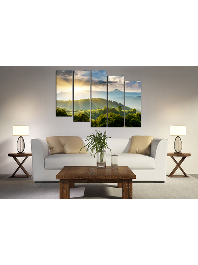 Модульная картина "Животворящие лучи солнца"