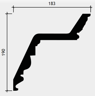 Карниз 1.50.137 - 190*183*2000мм