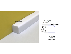 Акриловый плинтус бордюр на ванну Суперплинтус- СП3 (12х12х1800)