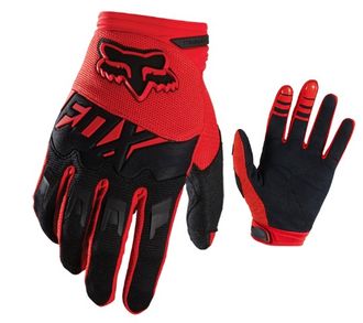 Велоперчатки Fox, |L|S|M|XL|XXL|, длин. пальцы, красно-черные