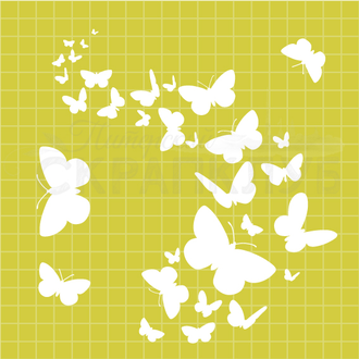 Трафарет "Полет бабочки", 19х19 см