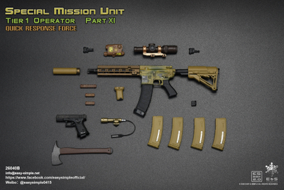 БОЕЦ СИЛ СПЕЦИАЛЬНЫХ ОПЕРАЦИЙ США - Коллекционная ФИГУРКА 1/6 scale SMU Tier 1 Operator Part XI Quick Response Force (26040B) - Easy&Simple