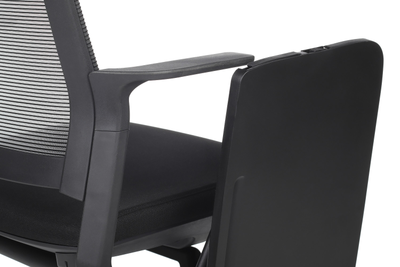 Стул для учебных аудиторий со складным механизмом сидений и столиком