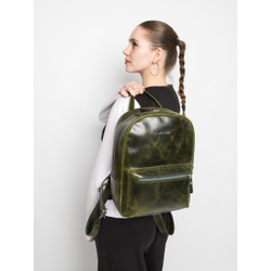 Женский кожаный рюкзак Albiate dark green (арт. 
3103-11)