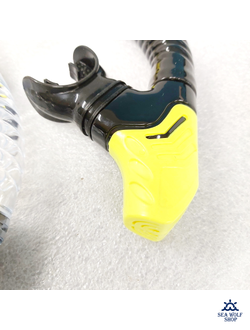 Трубка для дайвинга H.Wind spiral силикон сухая цветная