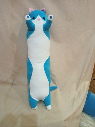 Кот кишка 63 см голубой
