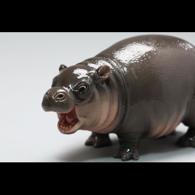 Бегемотик Му Денг - Коллекционная фигурка 1/6 Baby Hippo Figurine (JXK256) - JXK