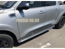 Защита штатного порога d60 для Great Wall Poer 2021-